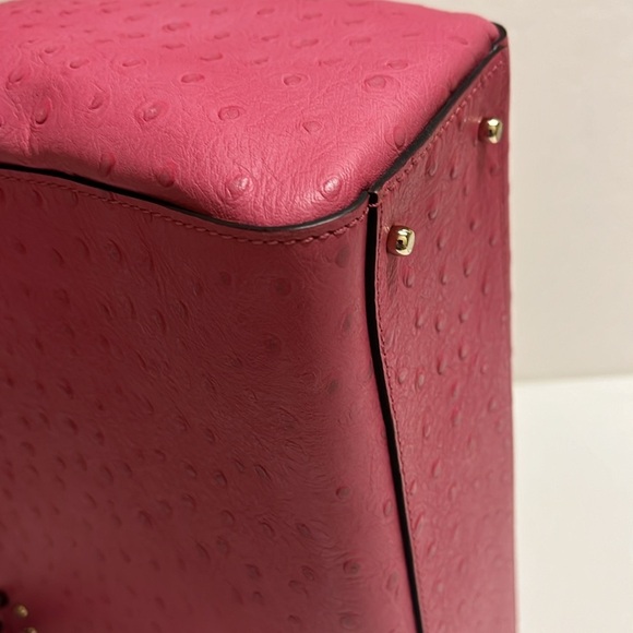 Kate Spade pink ostrich leather satchel - Picture 16 of 16